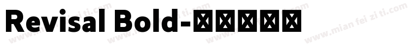 Revisal Bold字体转换